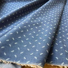 'אריג כותנה עלים - 'דנים סטייל