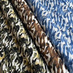 פרקל כותנה הדפס מופשט