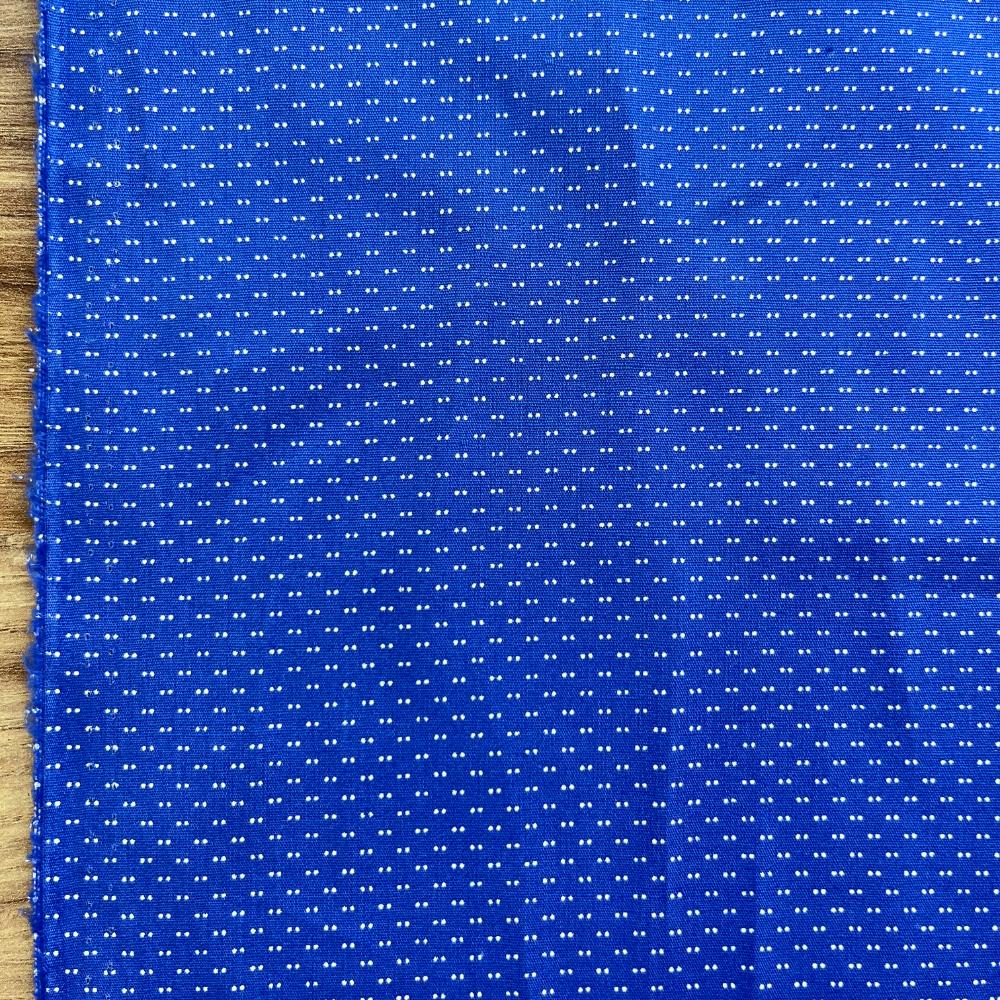 אריג כותנה נקודות סיכה כחול