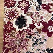 ויסקוזה בהדפס פרחים רטרו