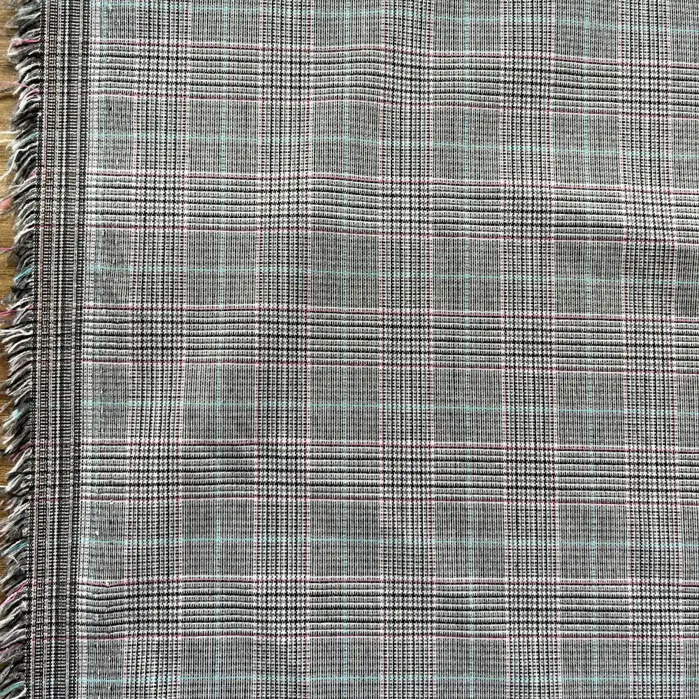 אריג קלאסי מעורב משובץ אפור