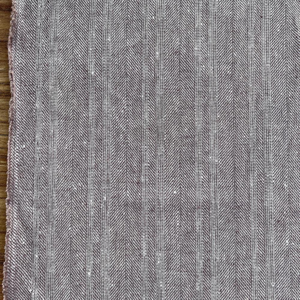 פשתן/כותנה אלגנט אפור-סגלגל