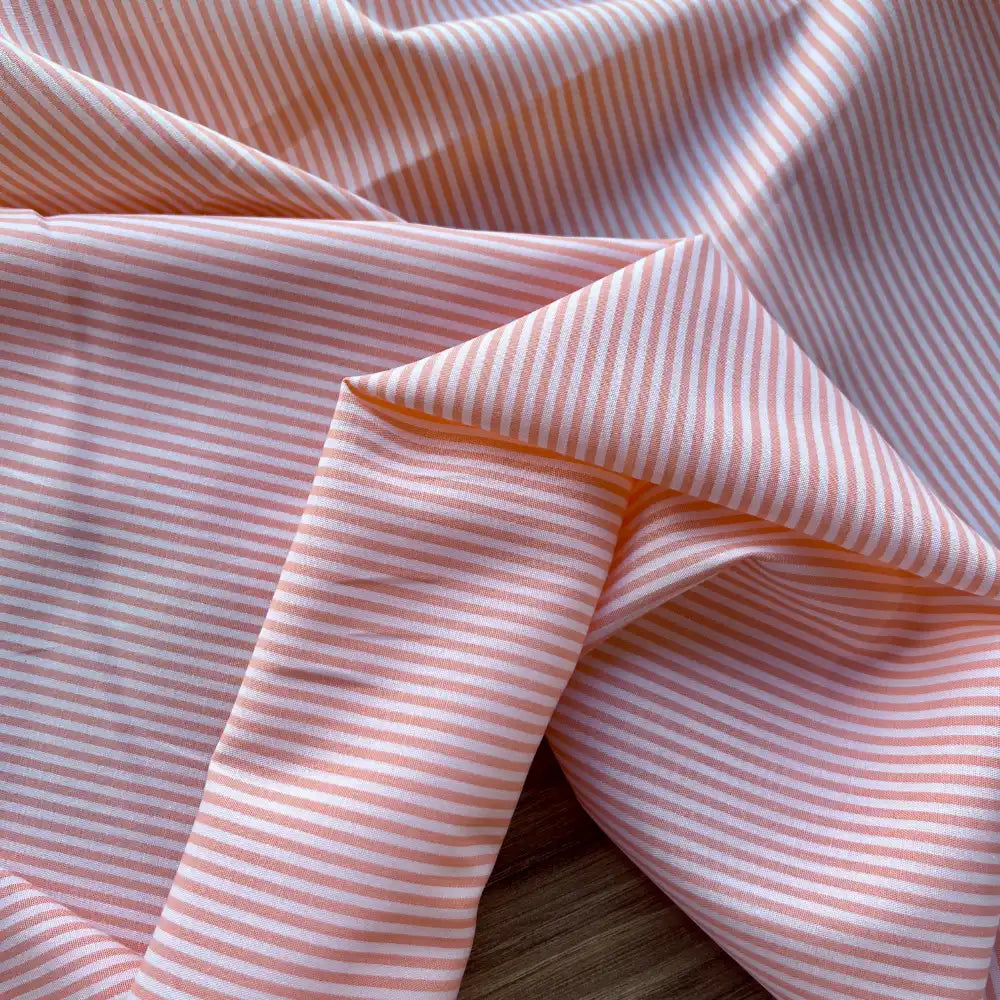 פרקל כותנה באריגת פסים כתום