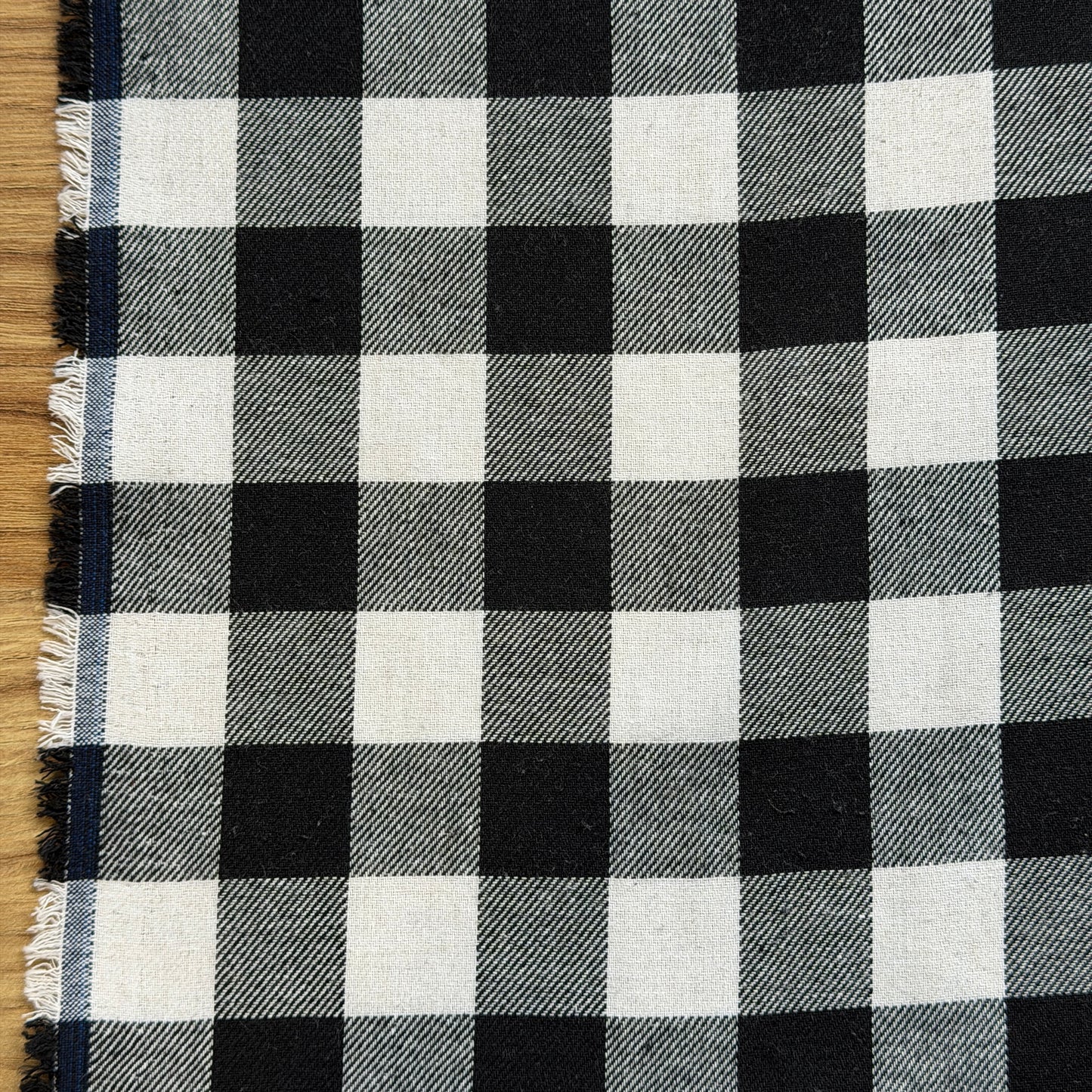 פלנל כותנה דמקה - משבצת גדולה