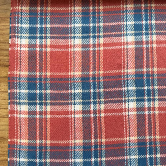 כותנה פלנל משבצות נעים ועבה