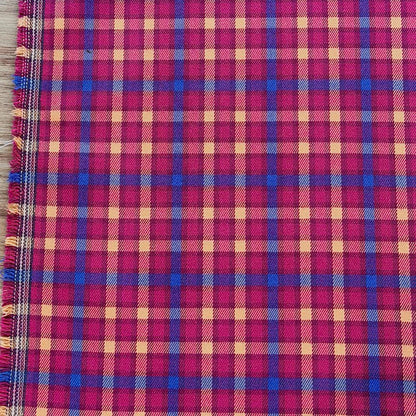 אריג כותנה פלנל דובדבן רויאל