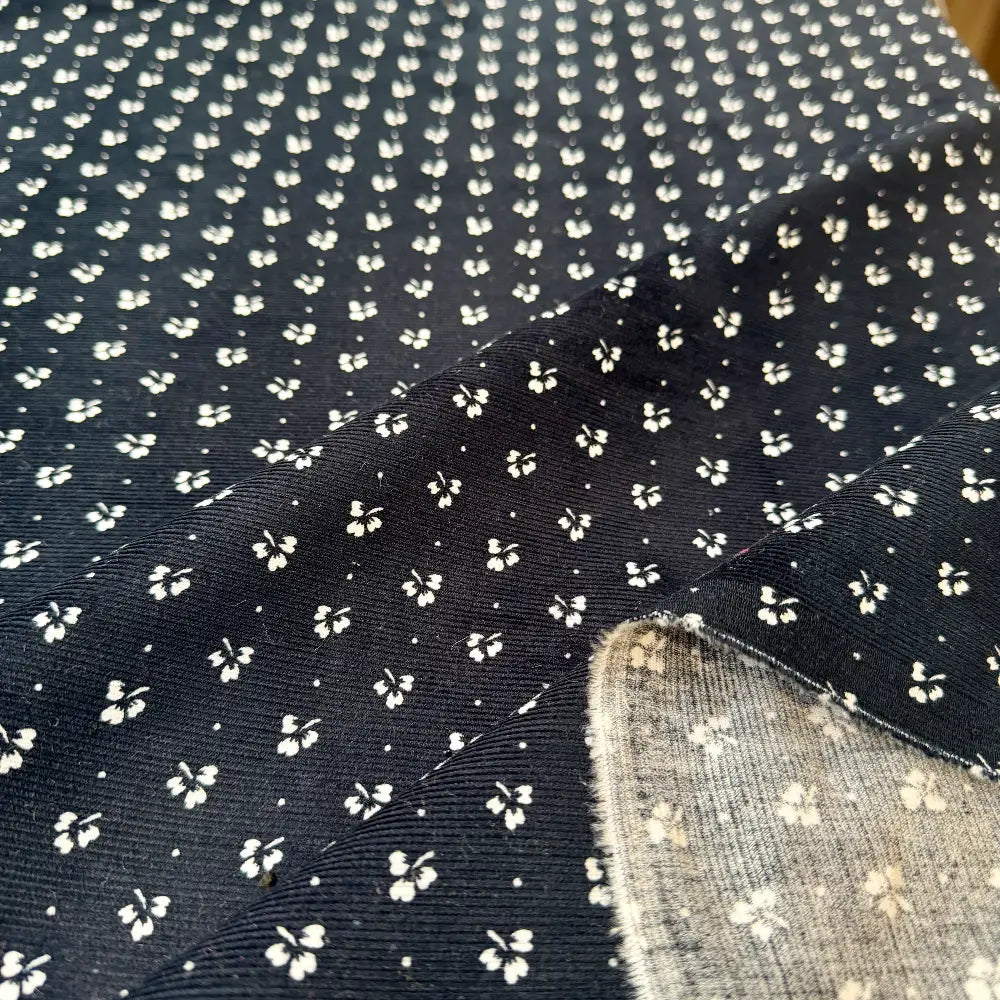 בייבי קורדרוי נייבי מודפס פרח