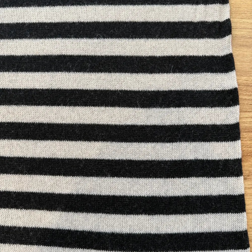 סריג צמר לולאות פסים משתנים כאמל/חום