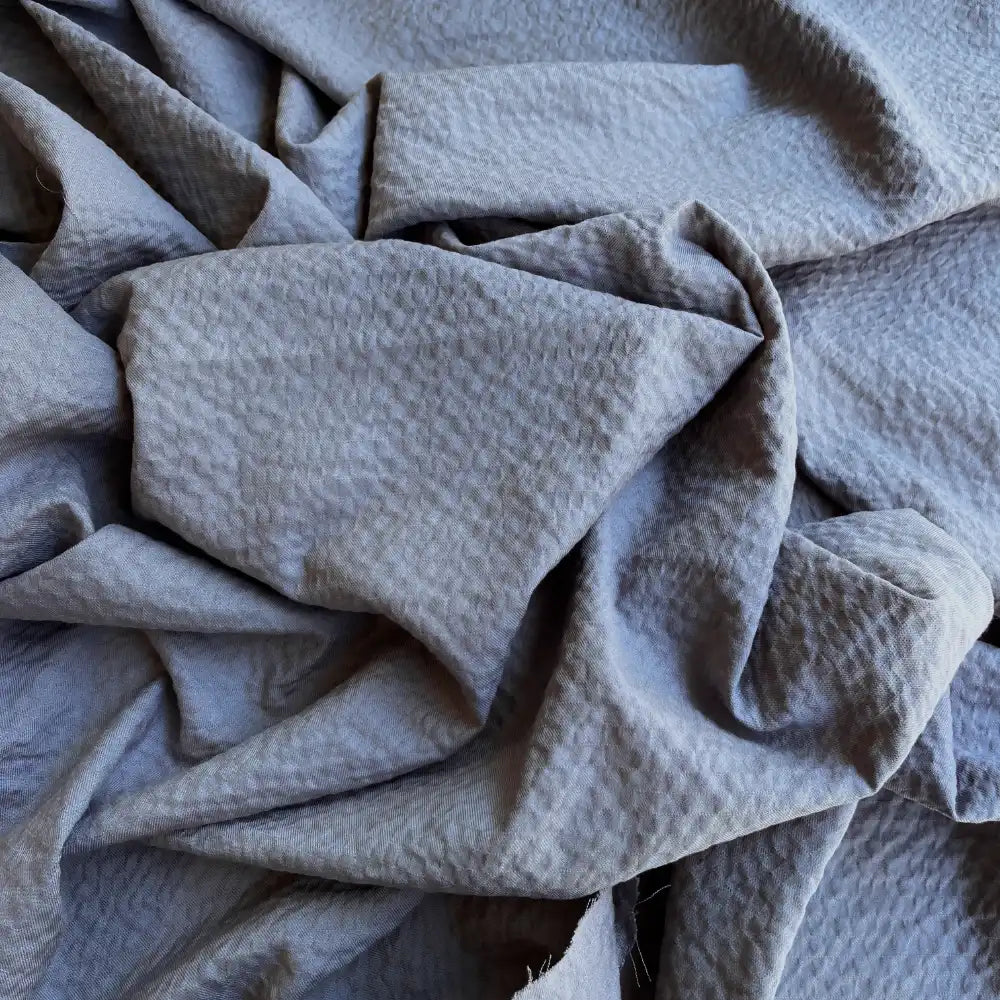 אריג כותנה חלק טקסטוראלי - AIR WASH אפור